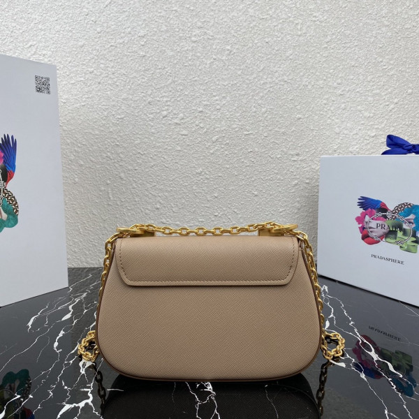 Pra*a saffiano leather