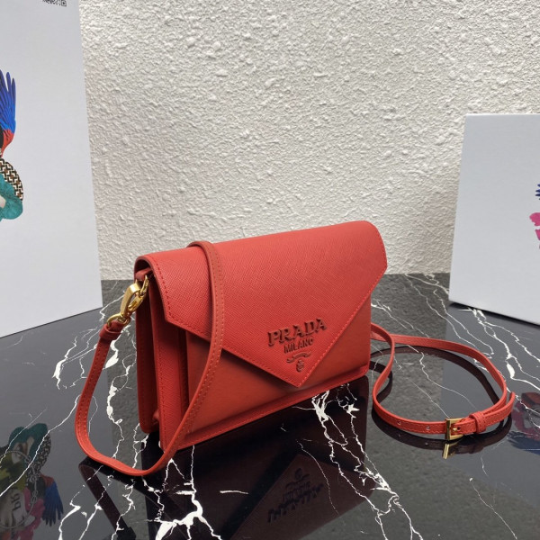 Pra*a saffiano leather mini-bag