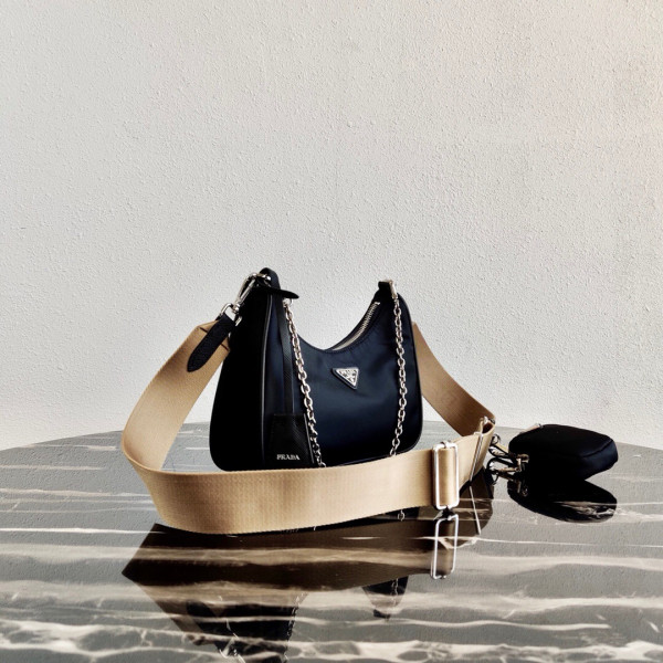 Pra*a nylon hobo bag