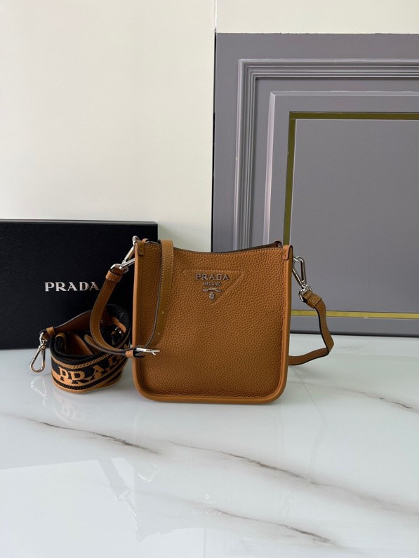 Pra*a leather mini shoulder bag