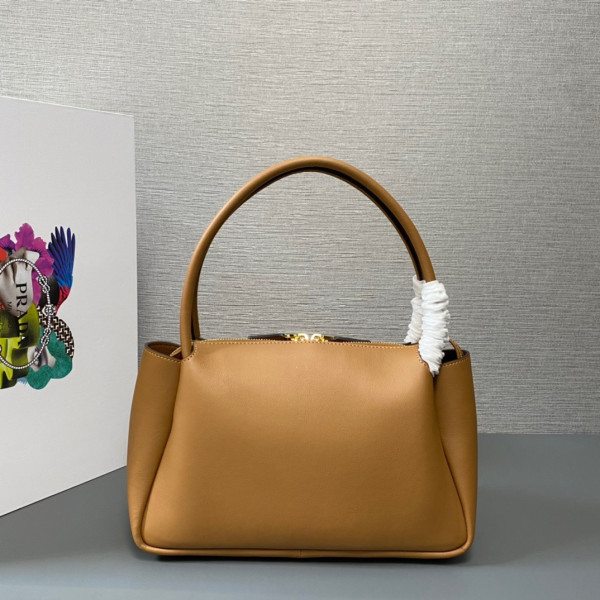 Pra*a leather handbag-28*18*11cm