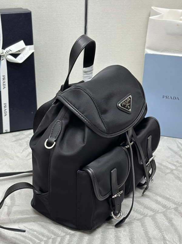 Pra*a small re-nylon backpack-24*28*12cm